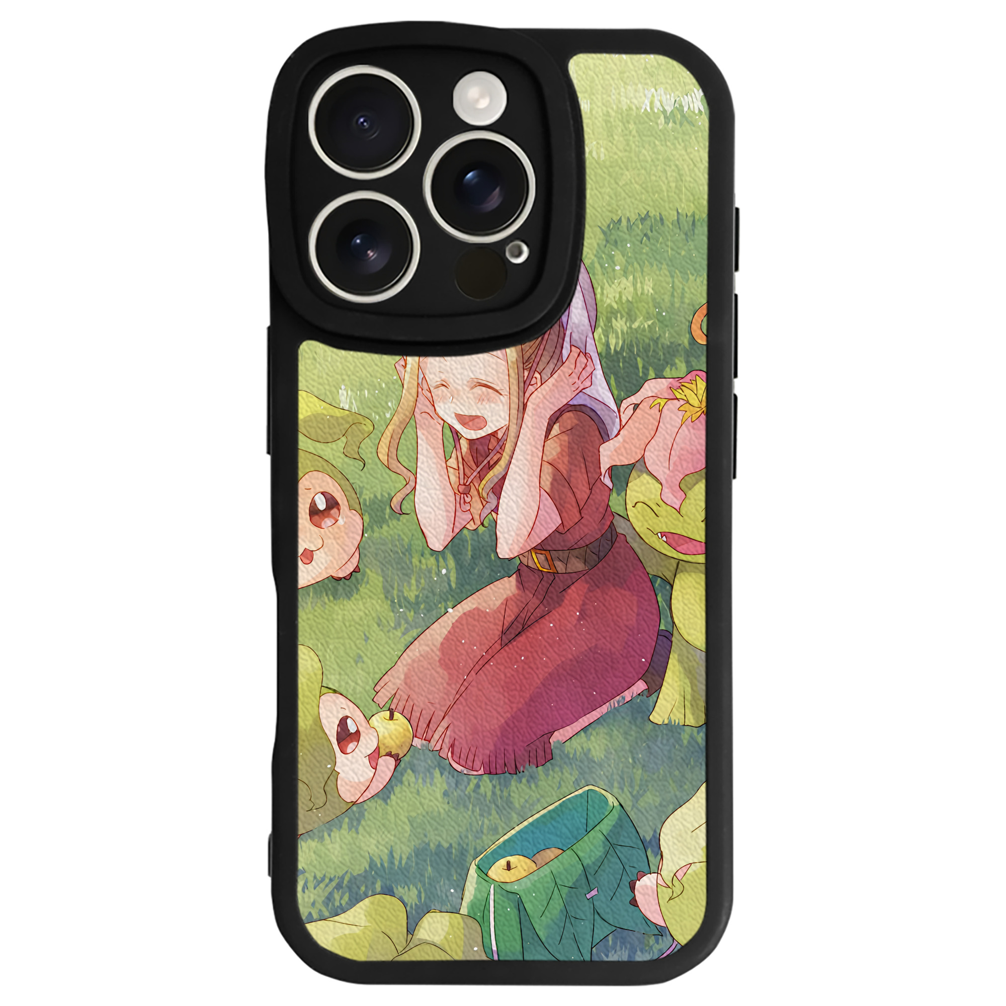 （画像用） Digimon デジタルモンスター/デジモン 【iPhone 16シリーズ対応】シリコンスマホケース（レザー調） 材質：シリコン